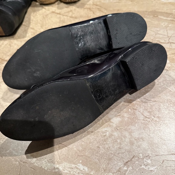 CHANEL Classic black patent leather ballerina flat RESOLED - Picture 4 of 5